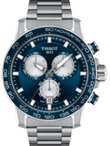 Tissot Supersport Chrono Blue Dial Silver Steel Strap Watch For Men - T125.617.11.041.00 Authentic Buy Shop Now