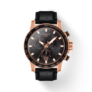Tissot Supersport Chrono Black Dial Black Leather Strap Watch for Men - T125.617.36.051.00 Authentic Buy Shop Now