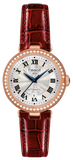 Tissot Bellissima Small Lady Diamonds Silver Dial Brown Leather Strap Watch For Women - T126.207.66.113.00 Authentic Buy Shop Now