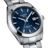 Tissot Gentlemen Powermatic 80 Silicium Blue Dial Silver Steel Strap Watch For Men - T127.407.11.041.00 Authentic Buy Shop Now