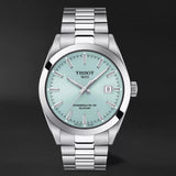 Tissot Gentleman Powermatic 80 Silicium Ice Blue Silver Steel Strap Watch For Men - T127.407.11.351.00 Authentic Buy Shop Now