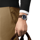 Tissot Gentleman Powermatic 80 Silicium Blue Dial Brown Leather Strap Watch For Men - T127.407.16.041.00 Authentic Buy Shop Now