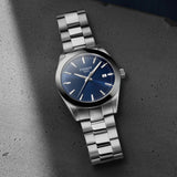 Tissot Gentleman Blue Dial Silver Steel Strap Watch For Men - T127.410.11.041.00 Authentic Buy Shop Now