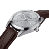 Tissot Gentlemen Silver Dial Brown Leather Strap Watch for Men - T127.410.16.031.01 Authentic Buy Shop Now