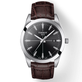 Tissot Gentlemen Black Dial Brown Leather Strap Watch for Men - T127.410.16.051.01 Authentic Buy Shop Now
