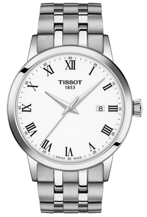 Tissot T Classic Dream White Dial Silver Steel Strap Watch For Men - T129.410.11.013.00 Authentic Buy Shop Now