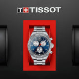 Tissot PRS 516 Chronograph Blue Dial Blue Steel Strap Watch for Men - T131.617.11.042.00 Authentic Buy Shop Now