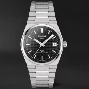 Tissot PRX Powermatic 80 Black Dial Silver Steel Strap Watch for Men - T137.207.11.051.00 Authentic Buy Shop Now