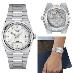 Tissot PRX Powermatic 80 White Dial Silver Steel Strap Watch for Men - T137.207.11.111.00 Authentic Buy Shop Now