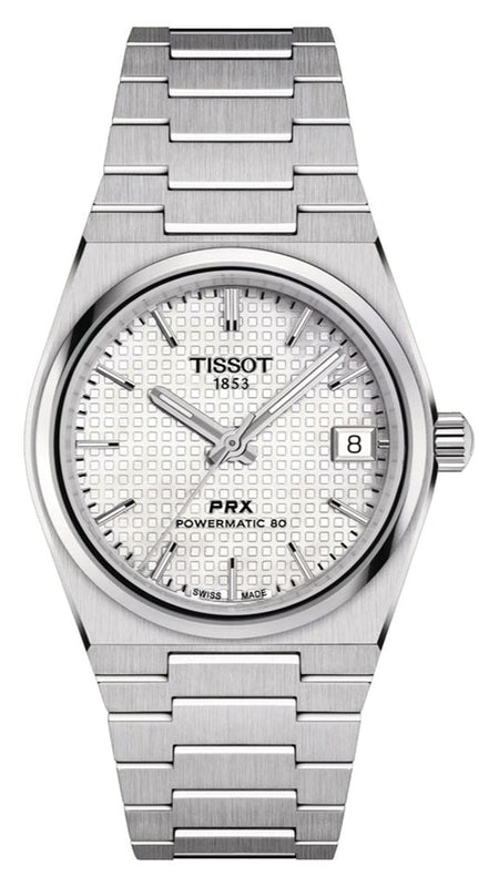 Tissot PRX Powermatic 80 White Dial Silver Steel Strap Watch for Men - T137.207.11.111.00 Authentic Buy Shop Now
