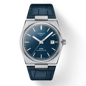 Tissot PRX Powermatic 80 Blue Dial Blue Leather Strap Watch for Men - T137.407.16.041.00 Authentic Buy Shop Now