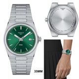 Tissot PRX Green Dial Silver Steel Strap Watch for Women - T137.210.11.081.00 Authentic Buy Shop Now