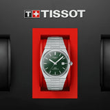 Tissot PRX Powermatic 80 Green Dial Silver Steel Strap Watch For Men - T137.407.11.091.00 Authentic Buy Shop Now