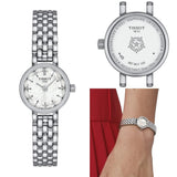 Tissot T Lovely Mother of Pearl Dial Silver Steel Strap Watch for Women - T140.009.11.111.00 Authentic Buy Shop Now