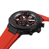 Tissot T Race Chronograph Black Dial Red Rubber Strap Watch For Men - T141.417.37.057.01 Authentic Buy Shop Now