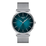 Tissot Everytime Gent Green Dial Silver Mesh Bracelet Watch for Men - T143.410.11.091.00 Authentic Buy Shop Now
