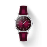 Tissot Everytime Lady Burgundy Dial Burgundy Leather Strap Watch for Women - T143.210.17.331.00 Authentic Buy Shop Now
