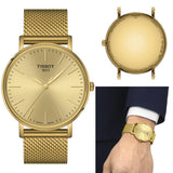 Tissot Everytime Gent Gold Dial Gold Mesh Bracelet Watch for Men - T143.410.33.021.00 Authentic Buy Shop Now