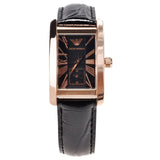 Emporio Armani Classic Black Dial Black Leather Strap Watch For Women - AR0169 Authentic Buy Shop Now