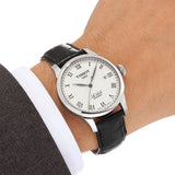 Tissot T Classic Le Locle Automatic Silver Dial Black Leather Strap Watch For Men - T41.1.423.33 Authentic Buy Shop Now