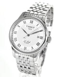Tissot T Classic Le Locle Automatic White Dial Silver Steel Strap Watch For Men - T41.1.483.33 Authentic Buy Shop Now