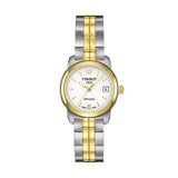 Tissot T Classic PR100 White Dial Two Tone Steel Strap Watch For Women - T049.210.22.032.00 Authentic Buy Shop Now