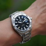 Tag Heuer Aquaracer Automatic Caliber 5 Black Dial Silver Steel Strap Watch for Men - WBD2110.BA0928 Authentic Buy Shop Now