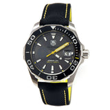 Tag Heuer Aquaracer Jeremy Lin Special Edition Grey Dial Black Nylon Strap Watch for Men - WAY211F.FC6362 Authentic Buy Shop Now