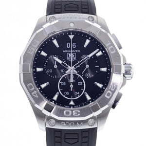 Tag Heuer Aquaracer Chronograph Black Dial Black Rubber Strap Watch for Men - CAY1110.FT6041 Authentic Buy Shop Now