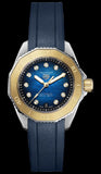 Tag Heuer Aquaracer Professional 200 Automatic Diamonds Blue Dial Blue Rubber Strap Watch for Women - WBP2450.FT6215 Authentic Buy Shop Now