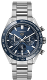 Tag Heuer Carrera Chronograph Blue Dial Silver Steel Strap Watch for Men - CBN2A1A.BA0643 Authentic Buy Shop Now