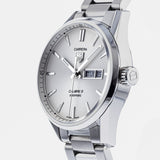 Tag Heuer Carrera Calibre 5 Automatic White Dial Silver Steel Strap Watch for Men - WAR201B.BA0723 Authentic Buy Shop Now