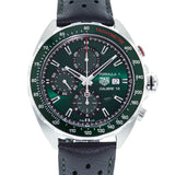 Tag Heuer Formula 1 Calibre 16 Automatic Chronograph Green Dial Black Leather Strap Watch for Men - CAZ2016.FC6473 Authentic Buy Shop Now
