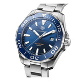 Tag Heuer Aquaracer Blue Dial Silver Steel Strap Watch for Men - WAY101C.BA0746 Authentic Buy Shop Now