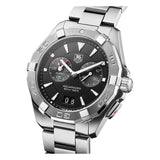 Tag Heuer Aquaracer Quartz Black Dial Silver Steel Strap Watch for Men - WAY111Z.BA0928 Authentic Buy Shop Now