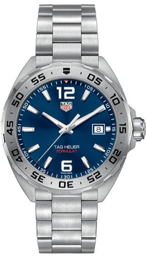Tag Heuer Formula 1 Blue Dial Silver Steel Strap Watch for Men - WAZ1118.BA0875 Authentic Buy Shop Now