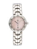 Tag Heuer Link Diamonds Pink Dial Silver Steel Strap Watch for Women - WAT1415.BA0954 Authentic Buy Shop Now
