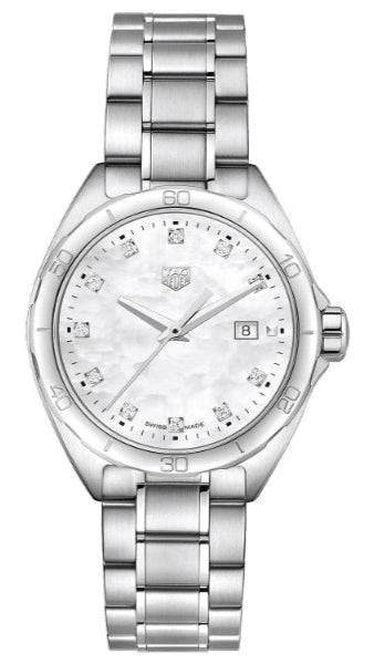 Tag Heuer Formula 1 Diamonds Mother Of Pearl White Dial Silver Steel Strap Watch for Women - WBJ1419.BA0664 Authentic Buy Shop Now