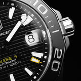 Tag Heuer Aquaracer Automatic Black Dial Silver Steel Strap Watch for Men - WAY211A.BA0928 Authentic Buy Shop Now