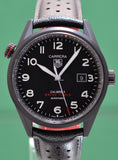 Tag Heuer Carrera Calibre 5 Drive Timer Black Dial Black Leather Strap Watch for Men - WAR2A80.FC6337 Authentic Buy Shop Now