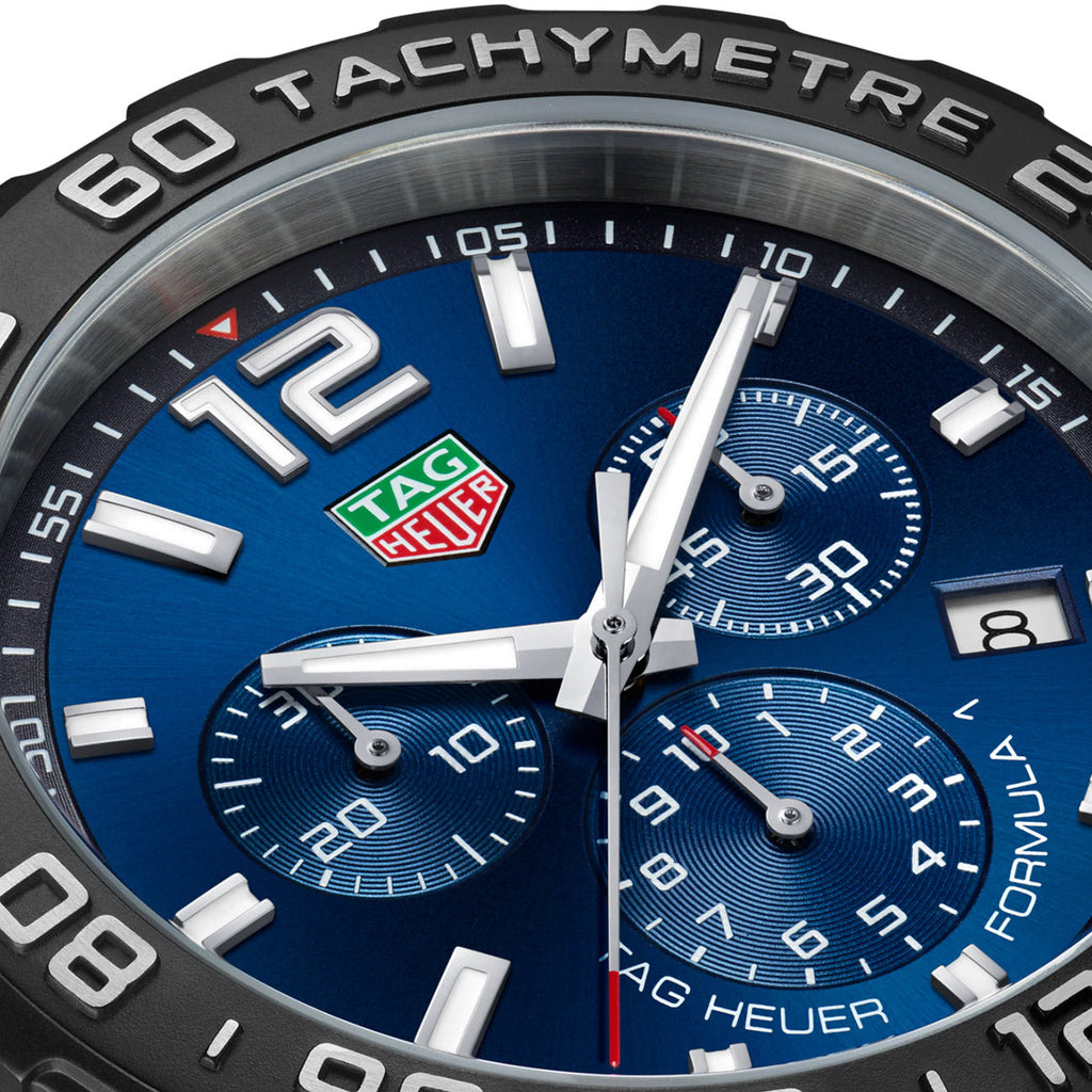 Tag Heuer Formula 1 Chronograph Blue Dial Silver Steel Strap Watch for Men - CAZ101AV.BA0842 Authentic Buy Shop Now