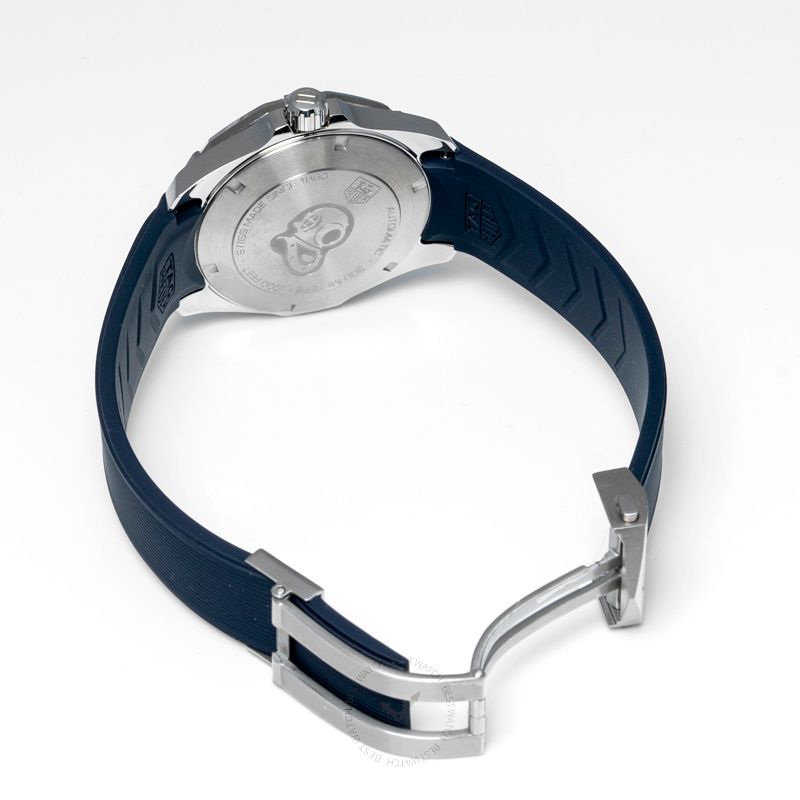 Tag Heuer Aquaracer Calibre 5 Blue Dial Blue Silicone Strap Watch for Men - WAY211C.FT6155 Authentic Buy Shop Now