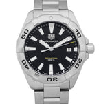 Tag Heuer Aquaracer Black Dial Silver Steel Strap Watch for Men - WBD1110.BA0928 Authentic Buy Shop Now