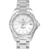 Tag Heuer Aquaracer Diamonds Mother of Pearl Dial Silver Steel Strap Watch for Women - WBD1313.BA0740 Authentic Buy Shop Now