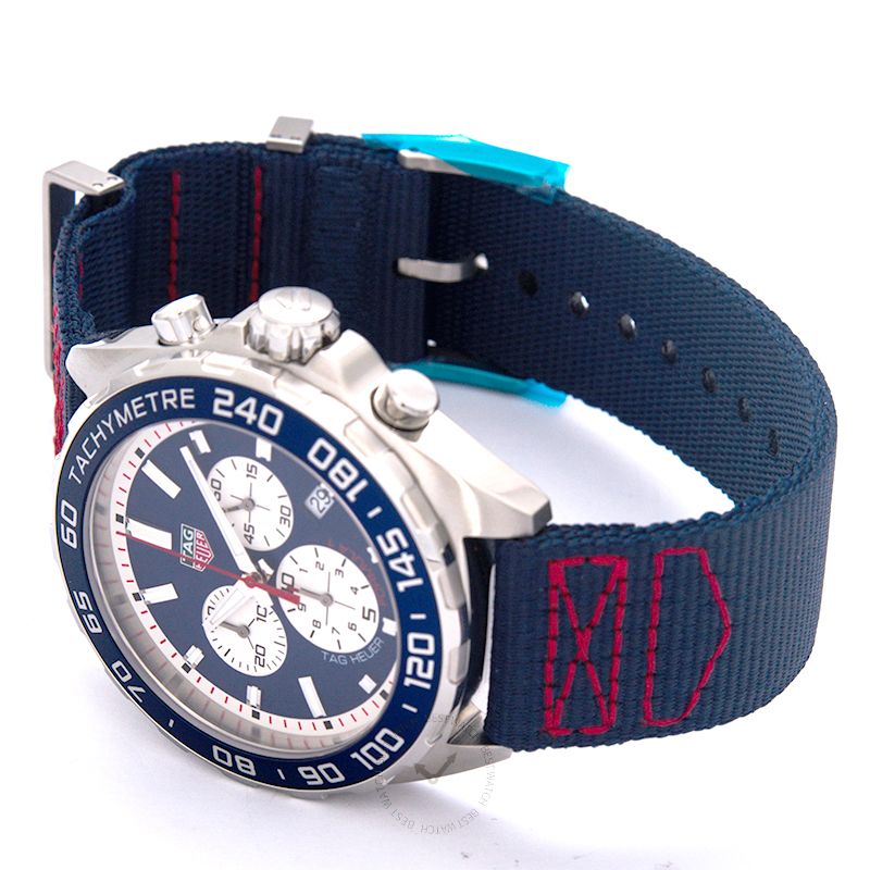 Tag Heuer Formula 1 Redbull Edition Chronograph Blue Dial Blue NATO Strap Watch for Men - CAZ1018.FC8213 Authentic Buy Shop Now