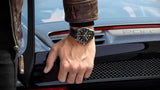 Tag Heuer Carrera Chronograph Black Dial Black Leather Strap Watch for Men - CBN2A5A.FC6481 Authentic Buy Shop Now