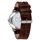 Tommy Hilfiger Brad Chronograph White Dial Brown Leather Strap Watch For Men - 1710389 Authentic Buy Shop Now
