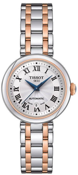 Tissot Bellissima Automatic Silver Dial Two Tone Steel Strap Watch For Women - T126.207.22.013.00 Authentic Buy Shop Now