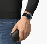 Tissot Everytime Gent Blue Dial Black Leather Strap Watch for Men - T143.410.16.041.00 Authentic Buy Shop Now