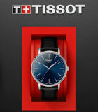Tissot Everytime Gent Blue Dial Black Leather Strap Watch for Men - T143.410.16.041.00 Authentic Buy Shop Now